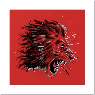 Lion Attack Posters and Art